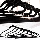DAMAHOME Velvet Hangers 50 Pack Non-Slip Suit Clothes Hangers Durable Ultra Thin Space Saving Hanger...