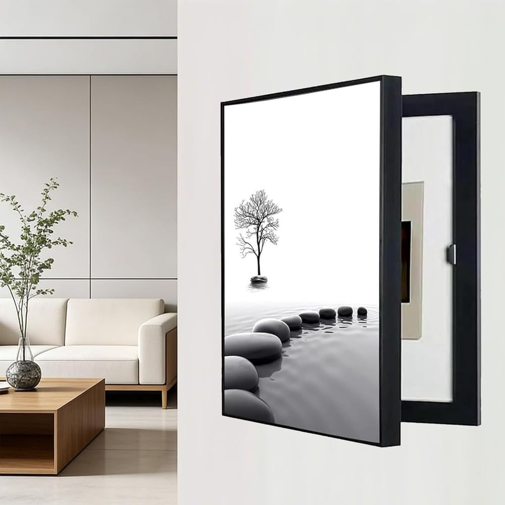 Tapa Cuadro Electrico Tapa Cuadro Eléctrico Decorativo Oculto Montaje en Pared Tapa Caja Cuadros para Tapar Cuadros Electrico montado en la Pared Fácil de Instalar,006,40X50CM