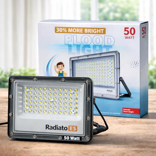 Image of 50W LED Lens Flood Light | Directly from Manufacturer | IP65 Waterproof Outdoor Light | Aluminium Body | BIS Approved | High Brightness Lens Model | 2 Year Warranty