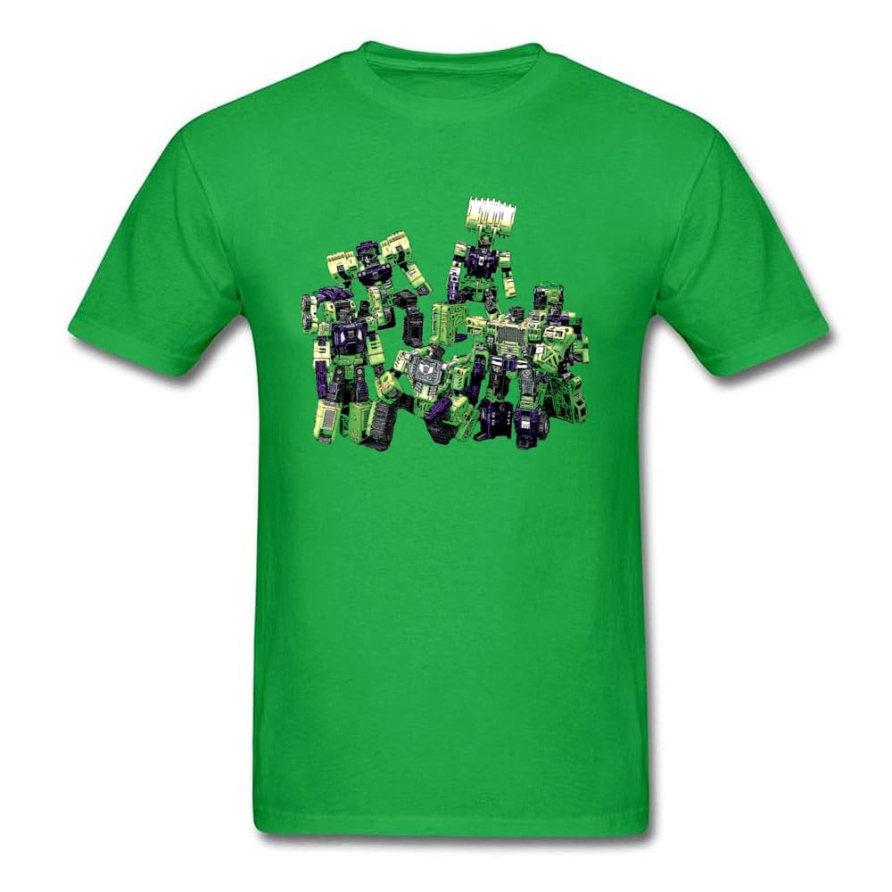 GenericConstructicons Devastator Robot Mazinger Z T Shirt Fashion Tops Tees New Listing Printed Tshirts For Men White (Green, M)