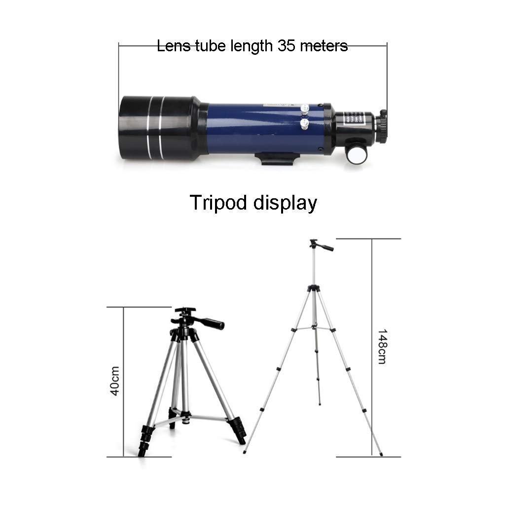 Telescopio para niños, Principiantes, Telescopio Refractor astronómico de 70 mm de Apertura y 400 mm, Telescopio de Viaje portátil para Adultos con Bolsa de Viaje