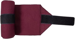 Dura-Tech Small Standing Bandage Wraps for Horses | Color Burgundy for Small Breeds | User-Friendly Length | Durable Knit Poly Fiber | Ideal Post-Exercise Support | Secure Closure