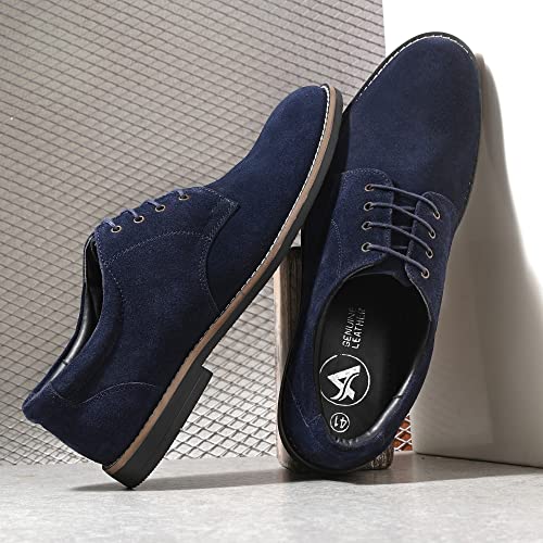 Image of Auserio Men's Suede Leather Derby Lace Up Formal Shoes | Anti Skid Sole & Waxed Laces| Antimicrobial & Heat-insulating| Memory Foam Padded Insole | Shoes for Office & Parties (SSE 013.014.015.016.017)