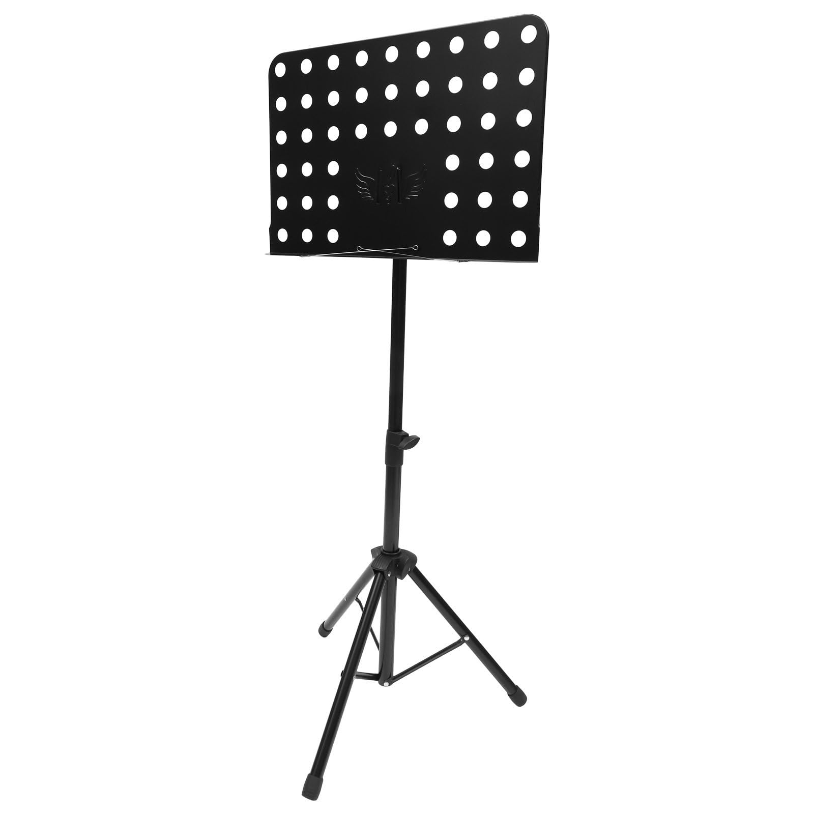 PartyKindom Atril Plegable para Partituras Negro Ligero y Manos Libres, Soporte Práctico para Guitarra y Otros Instrumentos Musicales