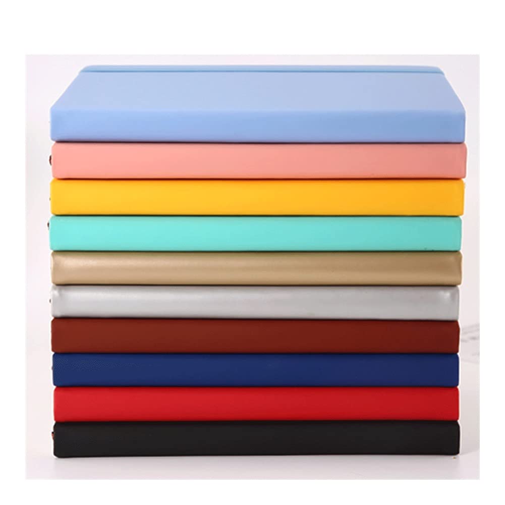 Carnets et journaux Journal, A5 Ligne Horizontale Sangle de Cahier PU Journal de Cuir 100 Feuilles / 200 Pages Cahier pour Bureau, Maison, école, Entreprise étudiant en Commerce (Color : Pink)