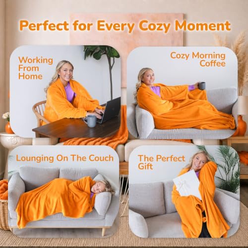 Image of Super Blanky Wearable Blankets for Women & Men, Graduation Day Gift for Her, Cozy Gifts for Women, Wife Birthday Gifts Ideas