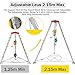 Emergency Rescue Tripod Kit - Heavy-Duty Aluminum Alloy Confined Space Tripod with Safety Rope, Multi-Functional Design for Efficient Emergency Rescue Operations & Safe Access