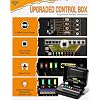 Auxbeam 8 Gang Switch Panel RA80 Auto-Dimmable RGB Switch Panel w/Momentary Toggle Pulsed, 12V-24V Automotive Aluminum Switch Panel for Truck Offroad Car Boat Waterproof,