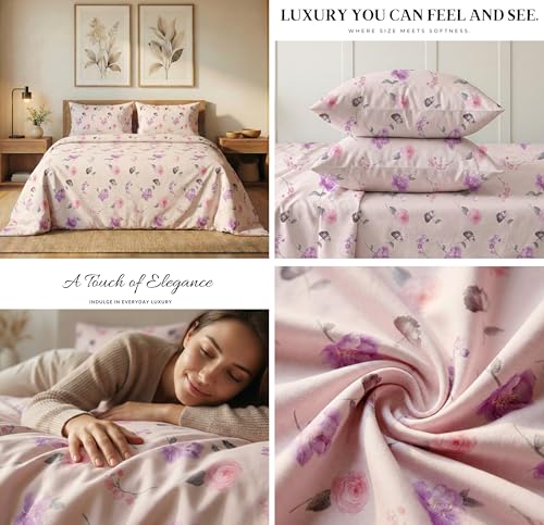 Image of VAS COLLECTIONS Cotton Feel Double Bedsheet Set 108x108 Inches | Pack of 9 Bedsheets with 18 Pillow Covers | Soft Breathable Printed Bedding for Hotels, Hostels, PG, Home, Wedding & Diwali Gift Set