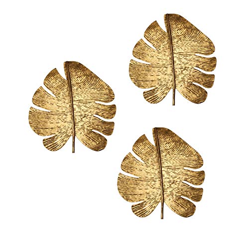 TOV Furniture Gold Leaf Decorative Mounted Wall Art Set, Set of 3