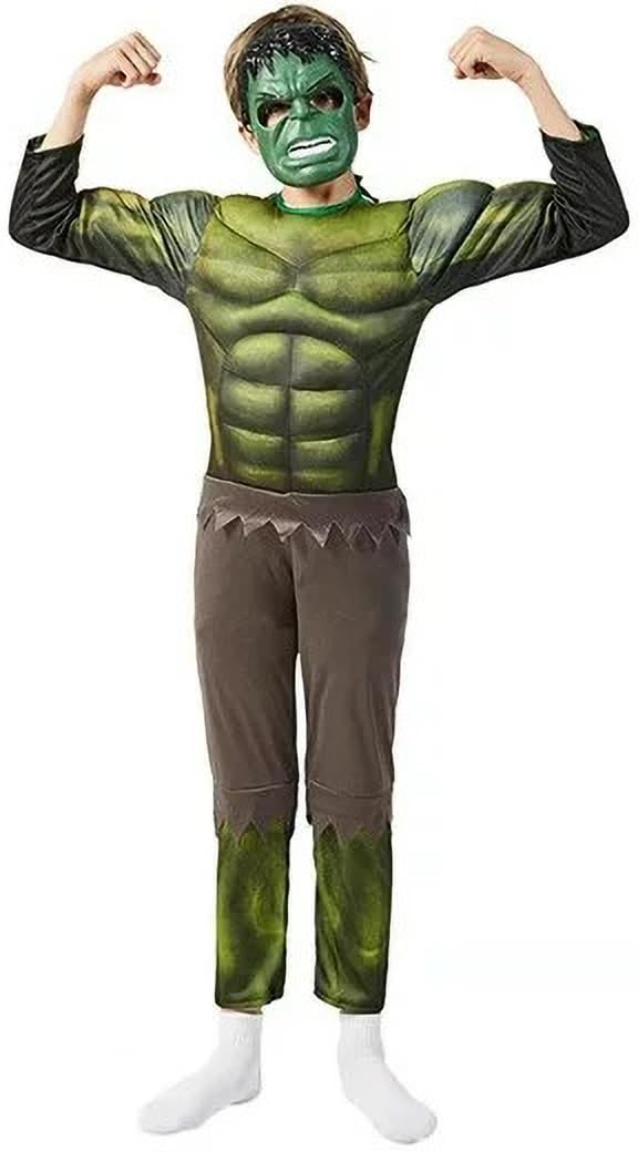 Creatiwone Hosiery Fabric Hulk Avenger Superhero Costume For Kids