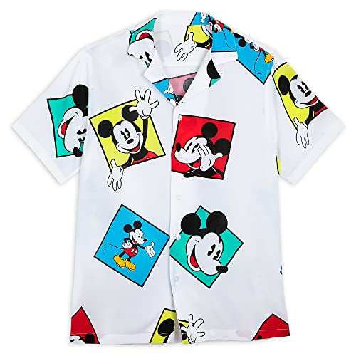 Disney Mickey Mouse Woven Shirt for Men – Mickey & Co. XS Multicolored