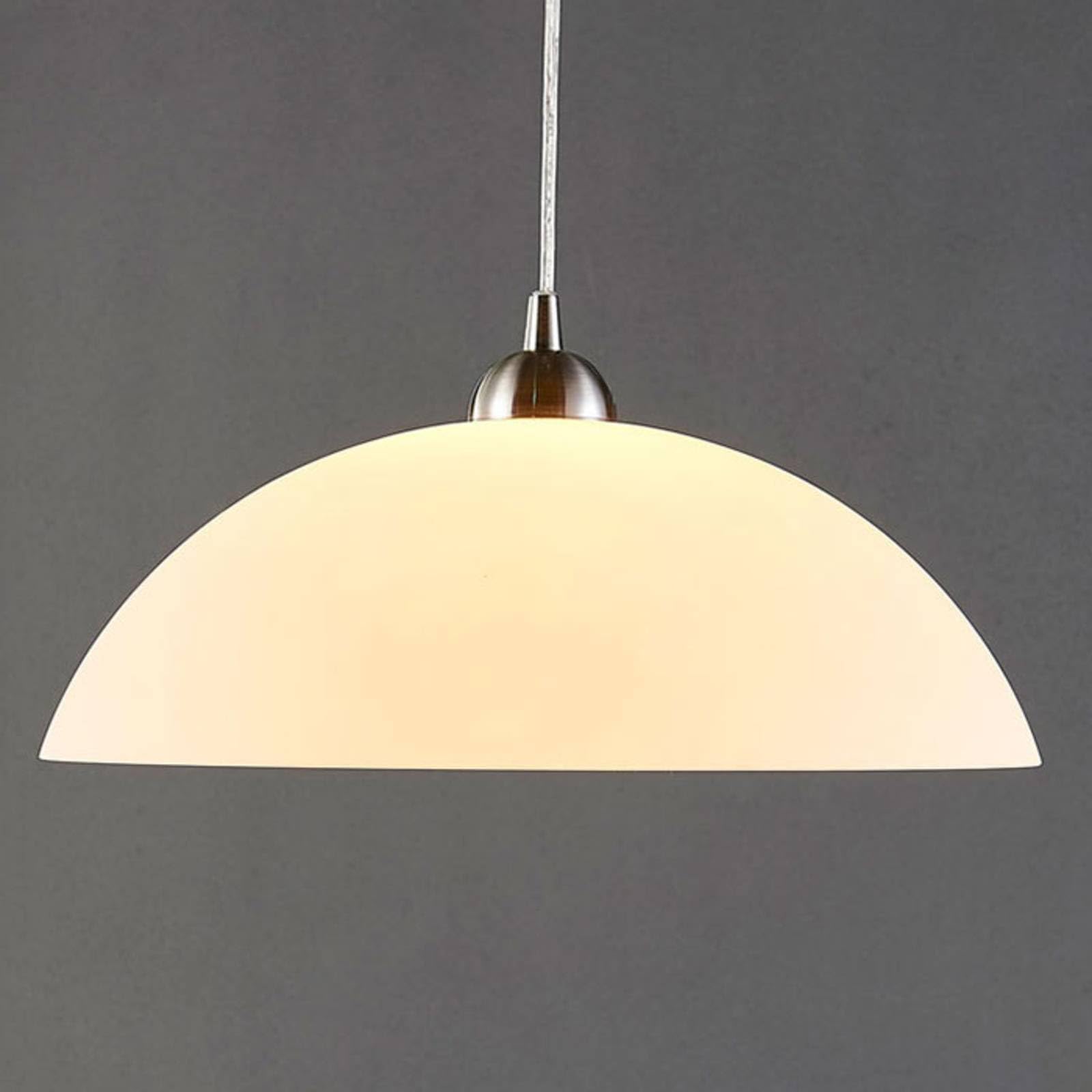 Lindby Esstisch Pendelleuchte Glas Metall, Hängelampe 1 flammig Hängeleuchte für Esszimmer Wohnzimmer Küche Esstischlampe Glasleuchte