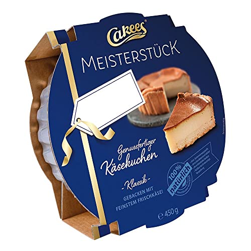 Cakees Frischkäsekuchen Klassik Vanille, aus 100% natürlichen Rohstoffen, lange haltbar (450g)