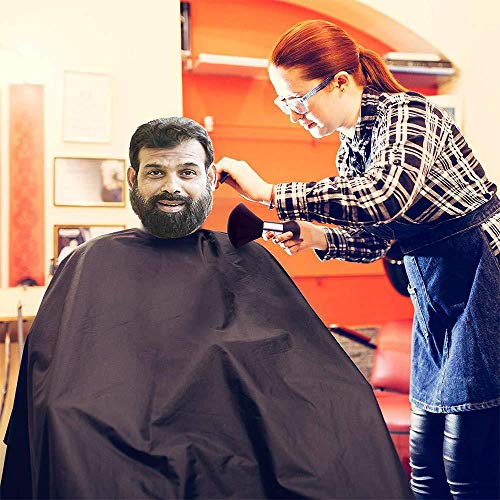 Foto von THETAG Friseur Nackenpinsel, 2 Stück Friseur Nacken Bürste Barbier Haarpinsel mit Plastik Griff (Schwarz)