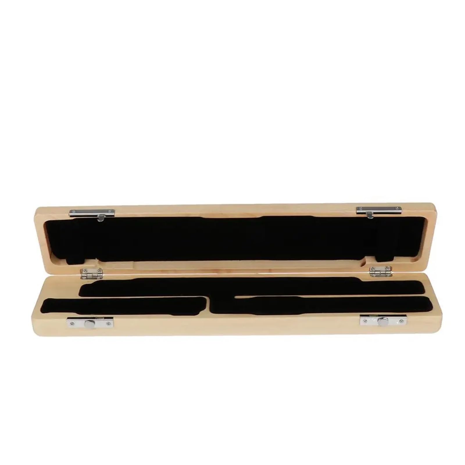 SNRTKA Flute Case Wooden Flute Case 17 Holes Beige Color Musical Instrument Parts Box Flute Case for Flute