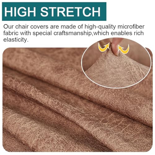 Fansu Funda Sofa Sin Brazos Elastica Tela de Cuero Vintage Funda Sofa de Clic Clac Protector Puff Salon Tatami Puf Cuadrado Gigante para Decoracion Habitacion Juvenil (Azul Real) - imagen 4