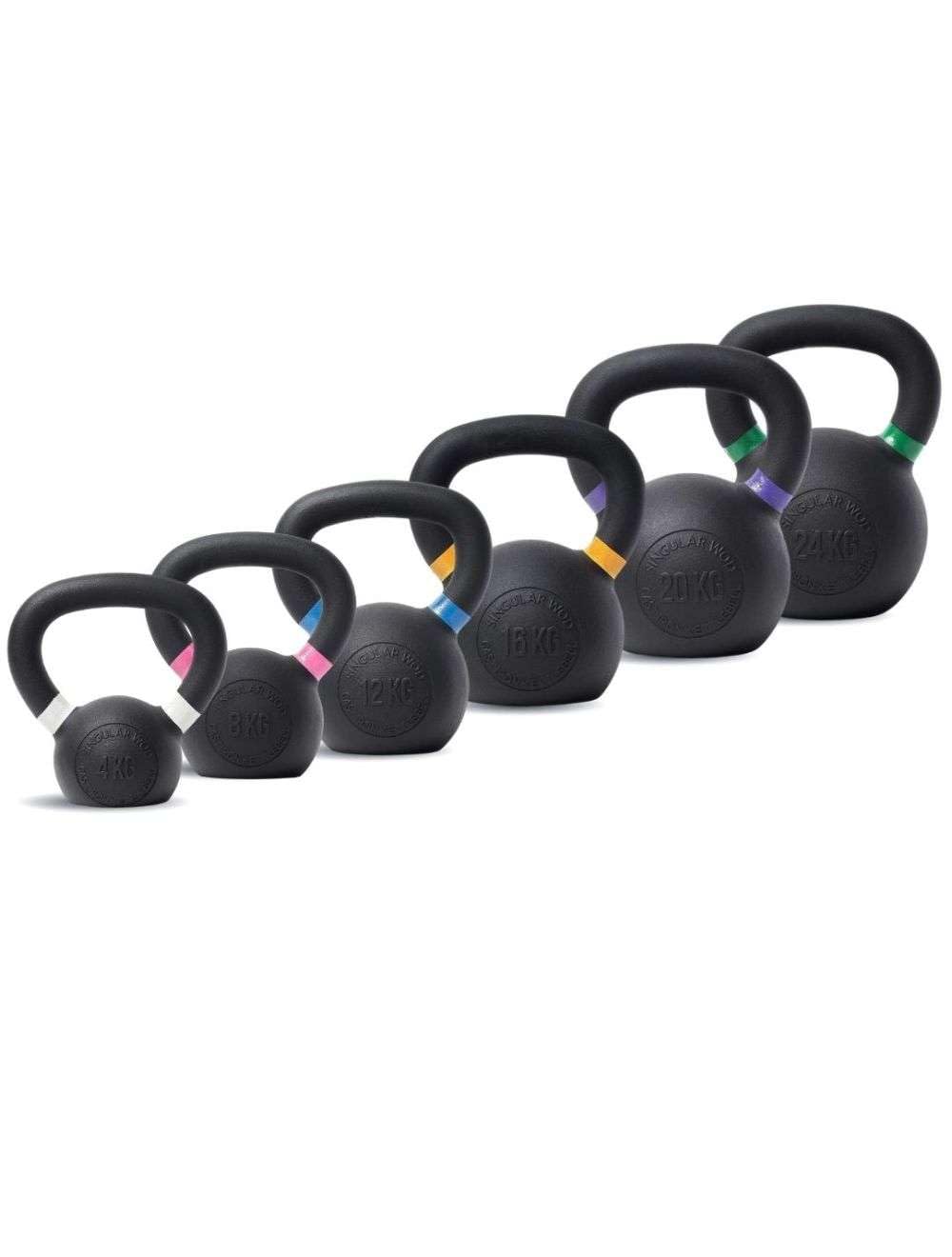 Kettlebell SINGULARWOD – Pesa rusa de hierro fundido para crosstraining y fitness. Ideal para swings, snatch, clean, press y sentadillas en casa o gimnasio. Pesas Rusas PRO