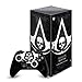 Head Case Designs sous Licence Officielle Assassin's Creed Grunge Drapeau Noir Logos Vinyle Autocollant De Jeu Peau Autocollant Couverture Compatible avec Xbox Series X Console and Controller Bundle