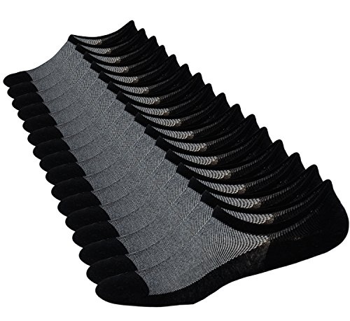 JORMATT Mens Women No Show Socks Mesh Knit Non Slip Cotton Low Cut Casual Socks (Pairs of 6-8)