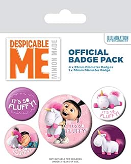 Pyramid International Despicable Me It's So Fluffy Badge, Multi-Colour, 10 x 12.5 x 1.3 cm
