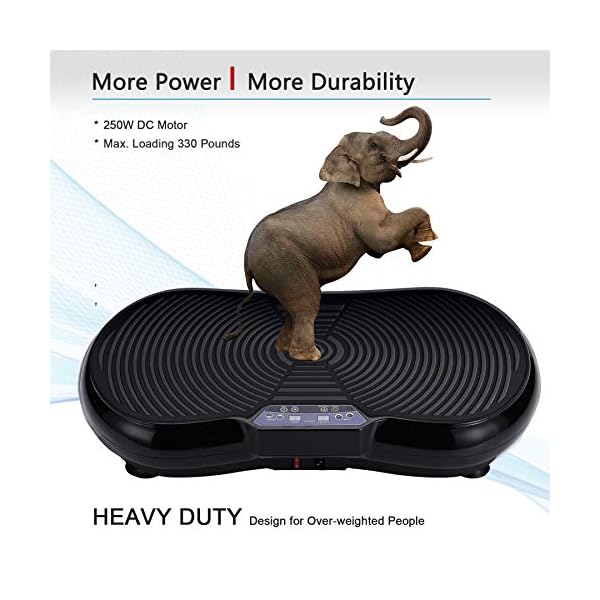 WelKare Full Body Vibration Machine Exercise, Body Vibration Platform Exercise Machine for Home Workout Vibrating Plate with Pull Up Bands