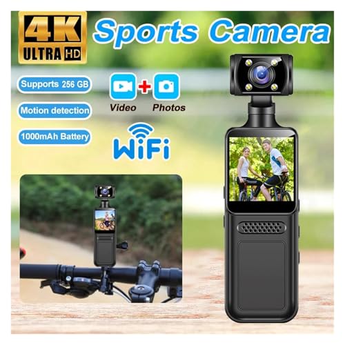 LNBBEQ yingchangbaihuoshanghang Cámara Mini 4K WiFi miniatura 4