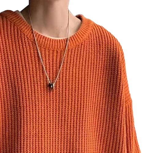 Men's Oversized Y2k Crewneck Sweater Vintage Crochet Sweater for Men Male Sweater Oversized Pullover Knit Sweaters2
