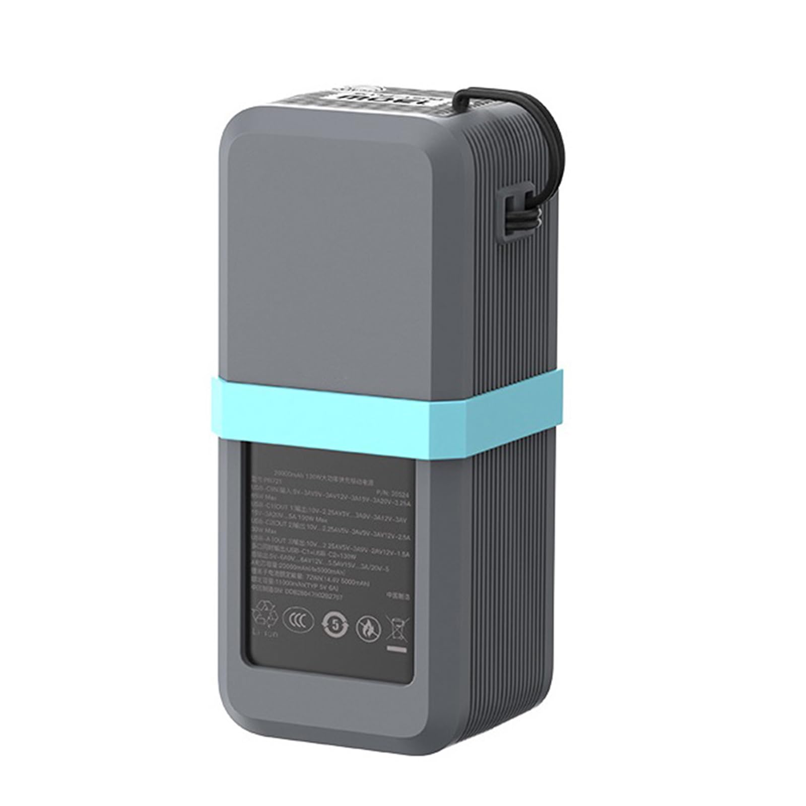 Xjdzineq Silicone Case for 130W / 100W 20000mAh Energy Box Storage Travel Protective Cover Shockproof Antislip Guard Lightweight Case