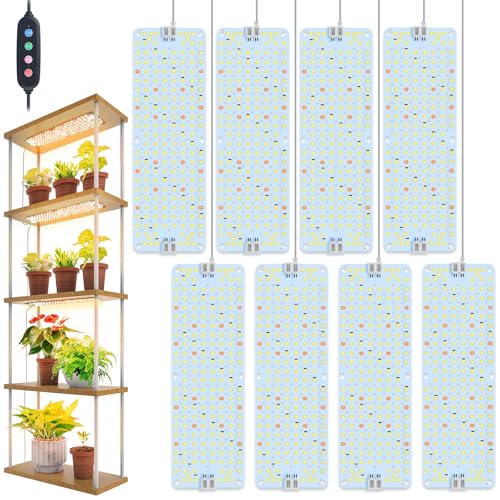 8-Pack Panel Grow Lights for Indoor Plants, FECiDA 2026 LED Plant Grow Light for Under Cabinet...