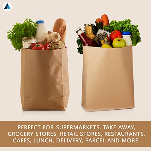 Nationwide Paper X-Large 25 Pcs Brown Paper Bags No Handles Takeaway Paper Bags for Grocery Fruits and Vegetables-31.4x16x44cm - Image 2