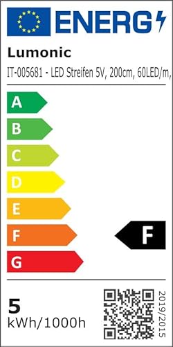 LED Strip Striscia 200cm ; 5V Impermeabile IP65