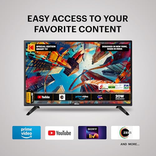 Image of Kodak 60 cm (24 inches) Special Edition Series HD Ready Smart LED TV 24SE5002 (Black)