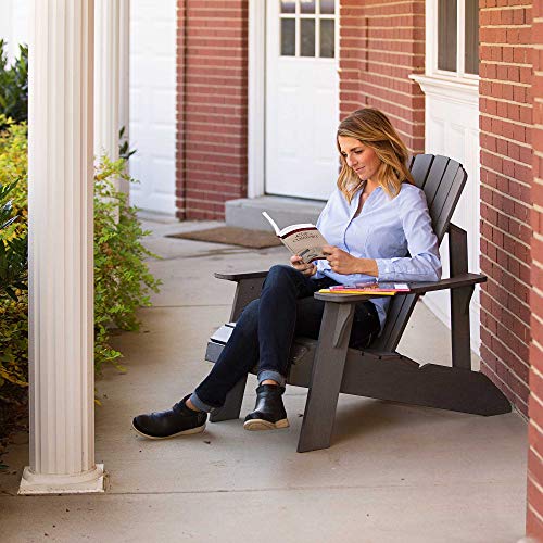 Image of Lifetime Faux Wood Adirondack Chair, Gray - 60204