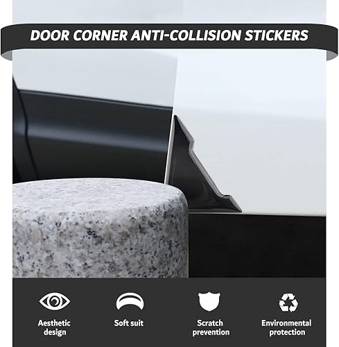 Miniatura 3 de OFBAND 2 protectores de borde de puerta de automóvil anticolisión, moldeo de silicona suave para proteger y decorar la esquina de la puerta del