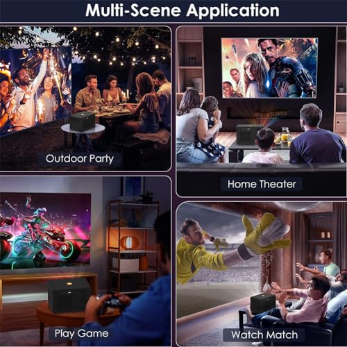 Image of Y7 Plus Android WiFi Portable Projector 720P FHD Office Home Video Mini Projector with Electric Focus Bluetooth WiFi miracast OTT app and lot More