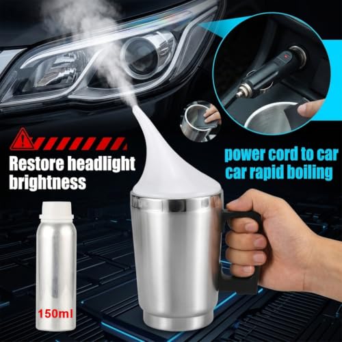 Image of STHIRA 150 ML Headlight Restoration Kit Car Lens Yellowing Repair