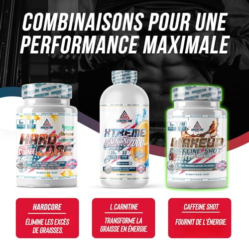 AS American Suplement | Pre Workout | PreWorkout Puissant “Wake Up” Caffeine Shot | Augmente L'Énergie | 100 Capsules | Aide à Améliorer les Performances | Contient de la Cafeine – Image 5