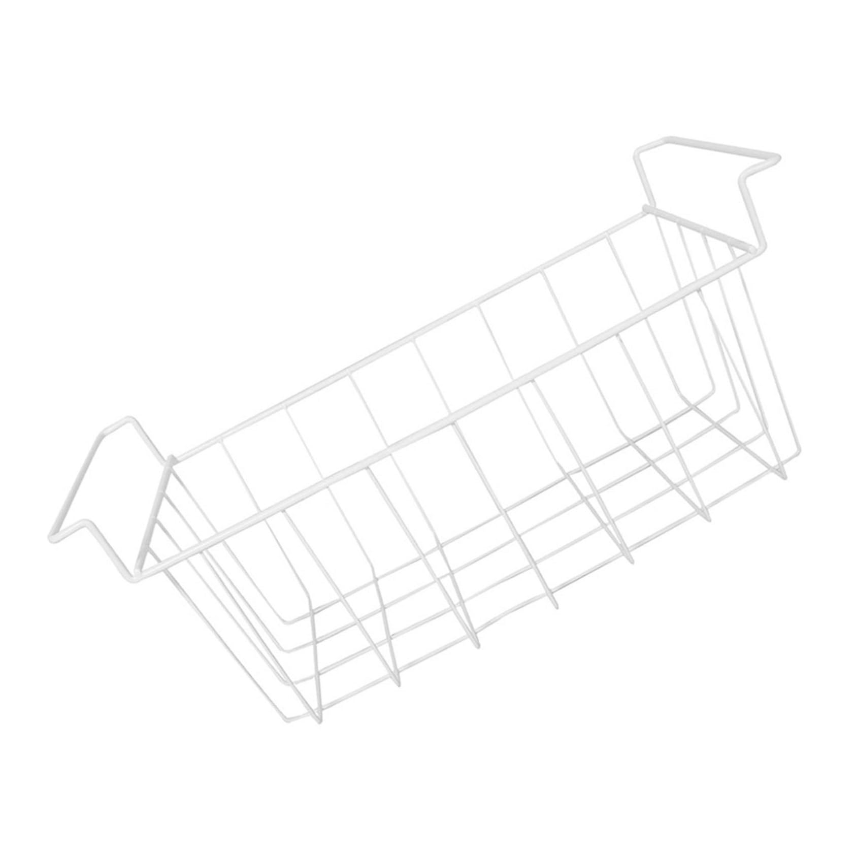Homoyoyo Gefrierkorb aus Metalldraht Metall Organizer Hängekorb für Gefrierschrank zum Lebensmittelsortieren Belüftet Abnehmbar 41x22x20cm Kühlschrank Aufbewahrung