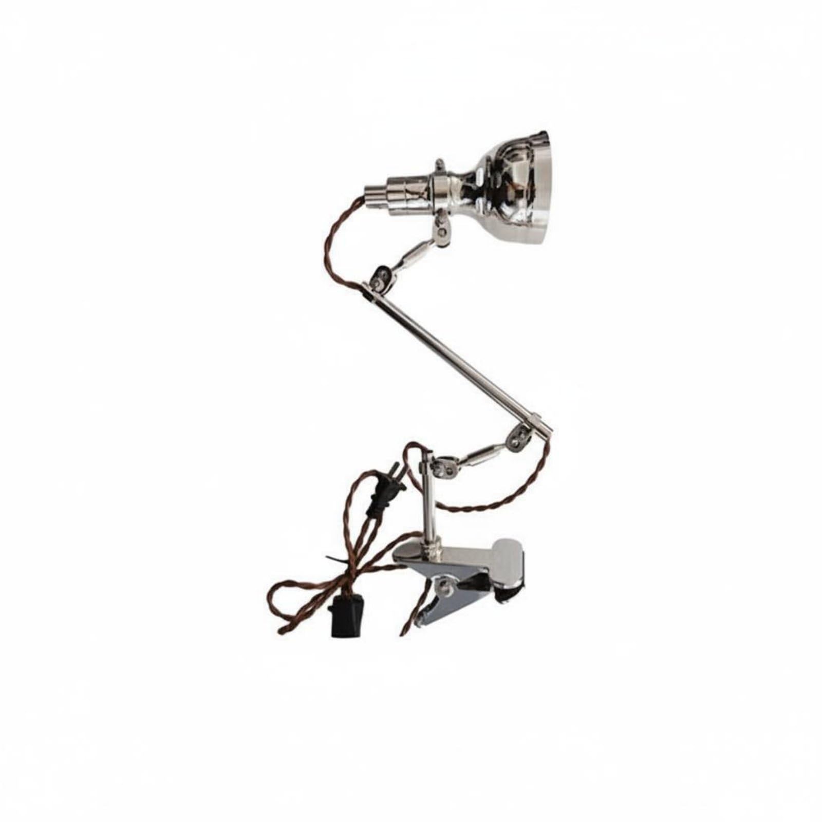 Multi-Functional Bauhaus Aesthetic Floor Lamp Industrial Swing Arm Lamp Clamp-on Reading Light for Study, Office, Bedroom, Living Room, Double Rod Clip Lamp-image-23