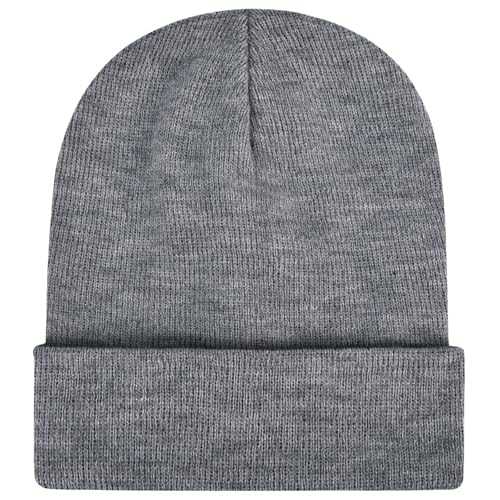 Image of ZOORON Beanie for Men Women Warm Winter Hat Unisex Soft Knit Cuffed Beanie | Skull Cap, Secure fit, Suits Daily Wear, Windproof, Essential Gear for Winter Jogging & Outdoor Sports