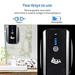 AQQA Aquarium Rechargeable Air Pump,Multifunctional Portable Energy Saving Power Quiet Oxygen Pump, One/Dual Outlets with Air Stone,Suitable for Indoors Power Outages Fishing - Image 2