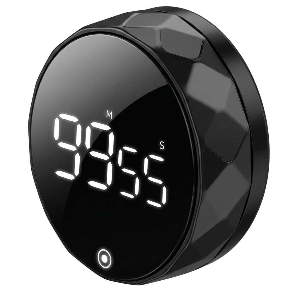 Digital Kitchen Timer Magnetic Large LED Display with Loud Alarm Cooking