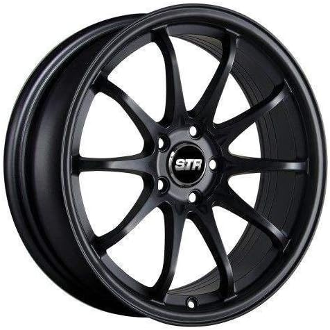 18X9 +30 STR 518 MATTE BLACK WHEEL FIT CUSTOM WHEEL DRILL FOR 5 OR 4 LUG NUTS