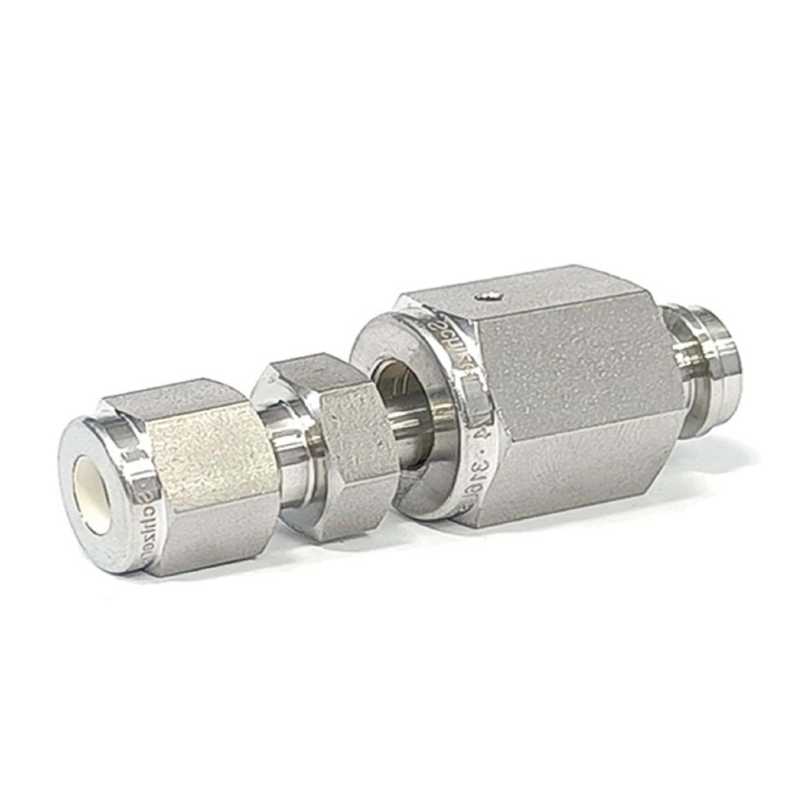 Żeński magnetowid do łącznika rurowego LOK Adapter montażu uszczelki czołowej ze stali nierdzewnej 316 o wysokiej czystości(0.25 in Female VCR,0.125 in LOK)