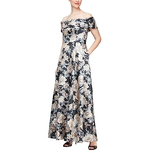 Image of Alex Evenings Women's Formal Long Ballgown Mother of The Bride Dress with Pockets