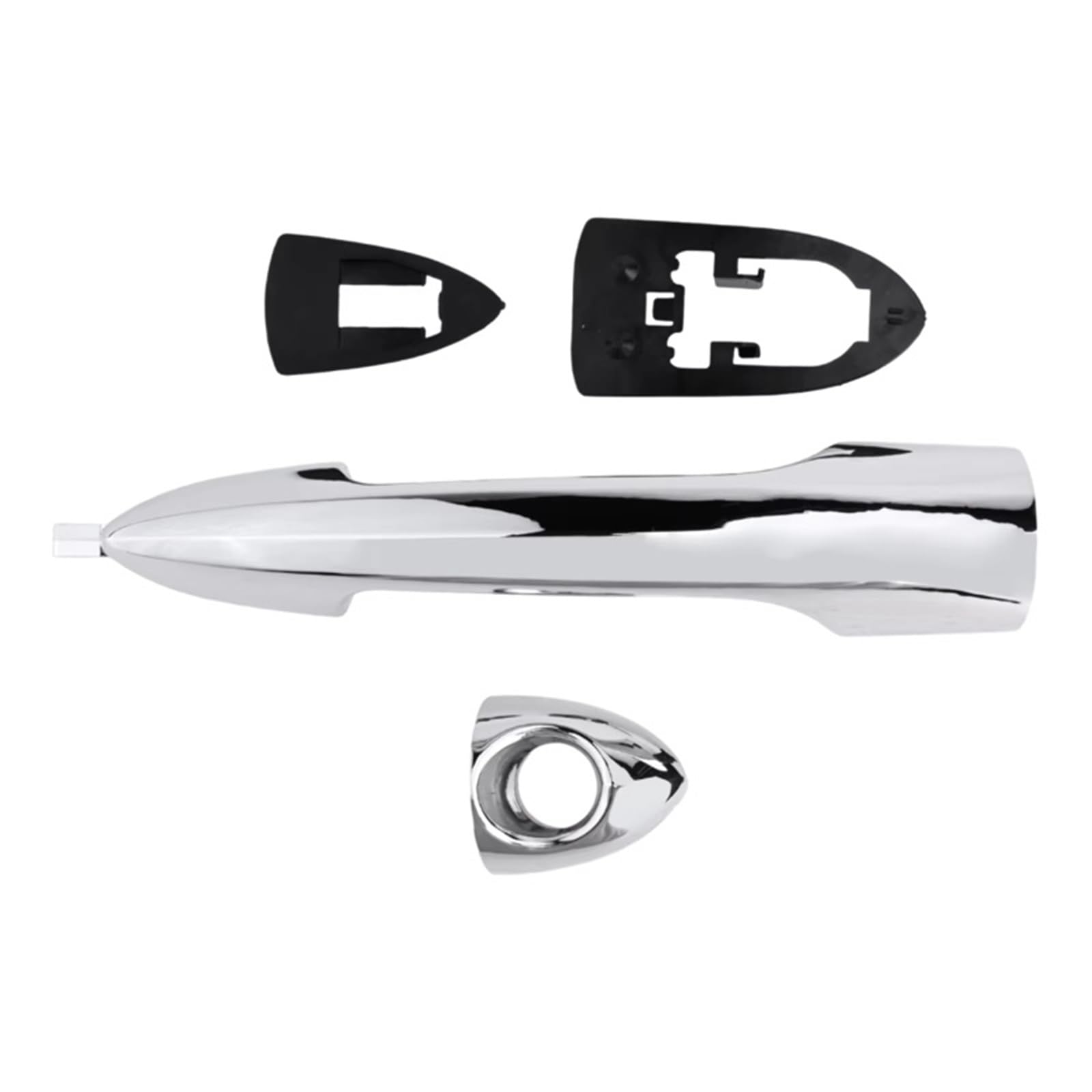 Acarking One Color Car Exterior Door Handles Compatible With Lancia For Ypsilon Mk3 2011-2020 Car Exterior Door Handle Chrome Outer Door Handle Oem:156099957 156088219 156084183
