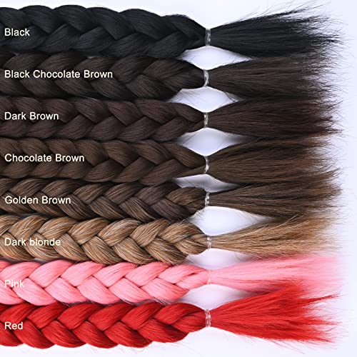 Yogfit 2Pcs Diy Braid Ponytail Extension, Long Straight Wrap Around Ponytail Hair Extensions Natural Soft Synthetic Hairpieces For Women Daily Wear thumb #5