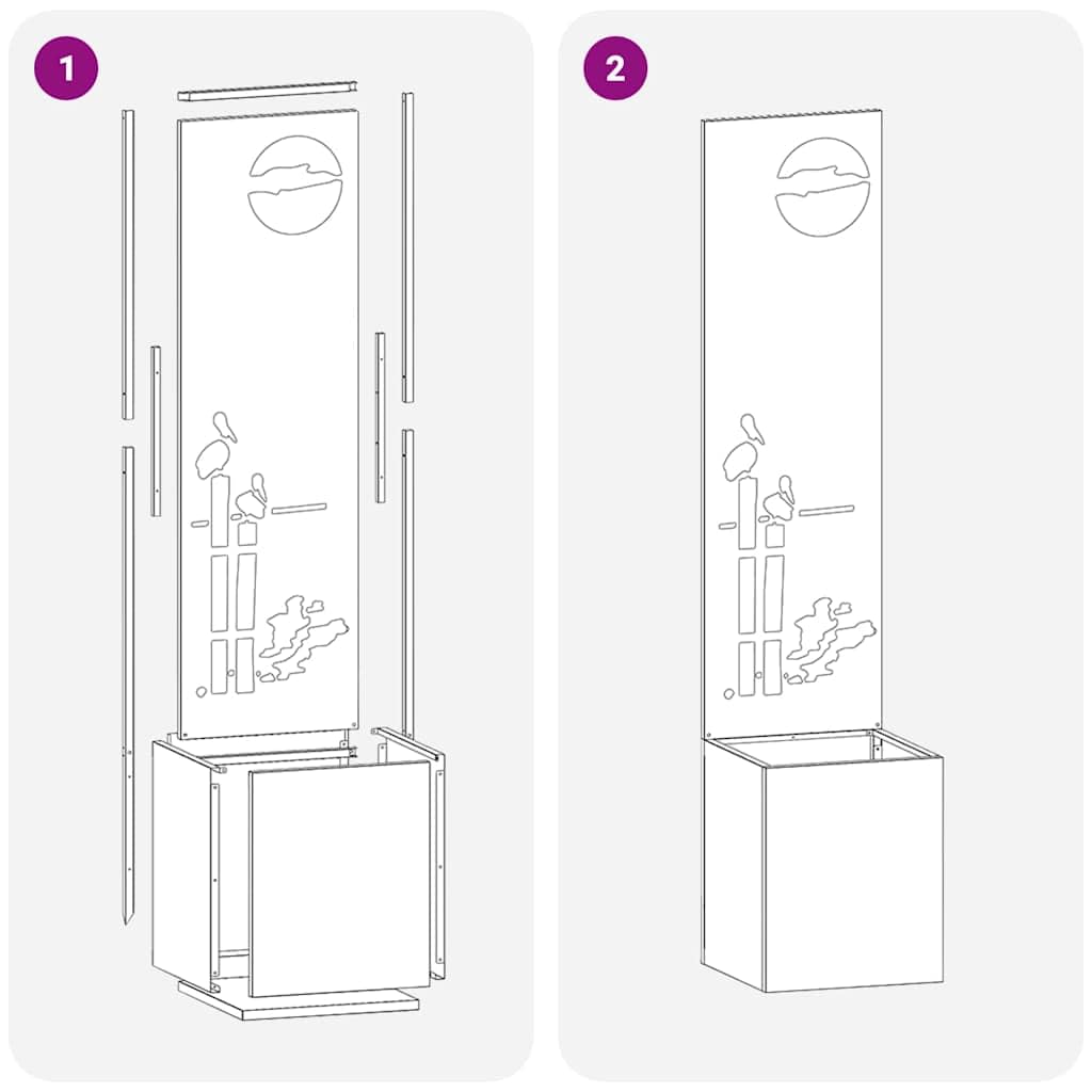 Genérico Pantalla de Privacidad para Jardín Calado Plata 32 x 140 cm,Casa y jardín,Decoración,Obras de Arte,Carteles, copias y Arte visual-876403
