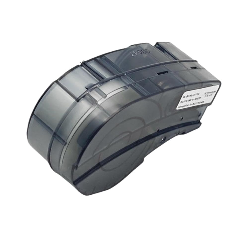 Etichetta in nylon nero su bianco M21-750-499 19,1 mm x 4,9 m 0,75 pollici x 16 piedi da 2 a 10 pezzi compatibile con stampante BMP21 PLUS M21 750 499